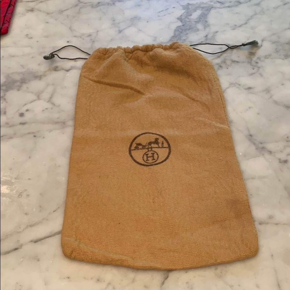 Vintage Herms Draw-String Bag - image 1